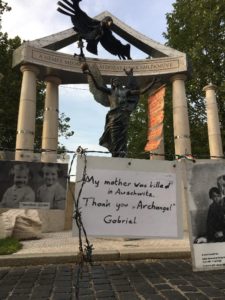 Figure 1: The Memorial to the Victims of the German Invasion, a source of controversy for the Hungarian public. (Budapest, Hungary) Photo: Gabrielle Marzolf