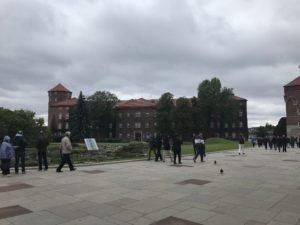 Austrian military buildings added to Wawel Hill in the 19th century.